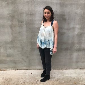 Free people tied back blouse